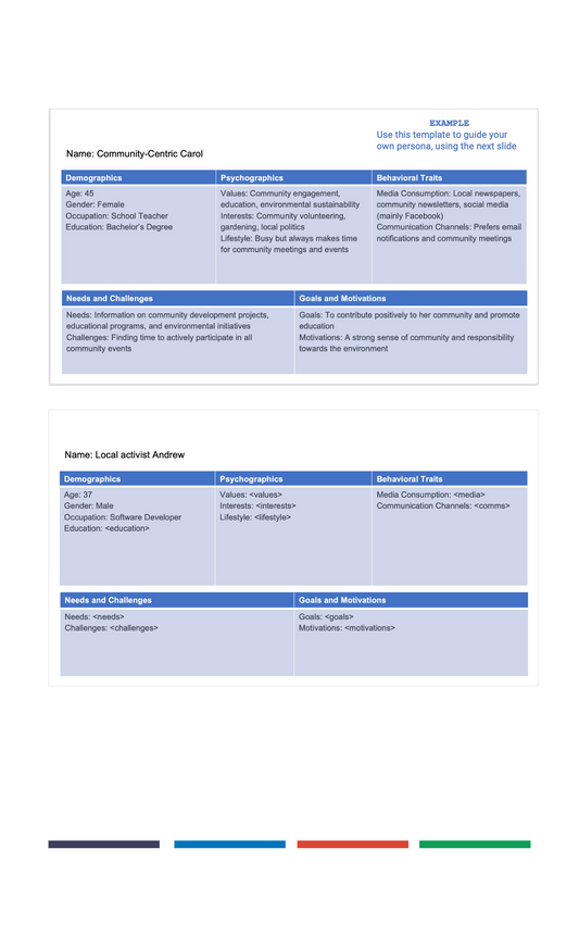 Citizen Persona Worksheet