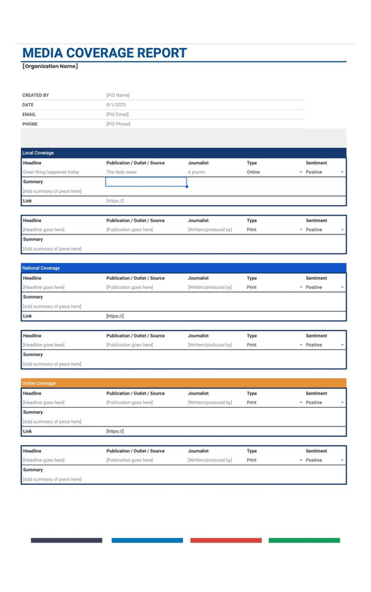 Media Coverage Report